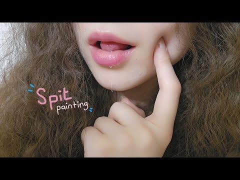 ASMR: Spit Painting YOUR FACE 🫵🏻• no talking • my favorite #asmr 5