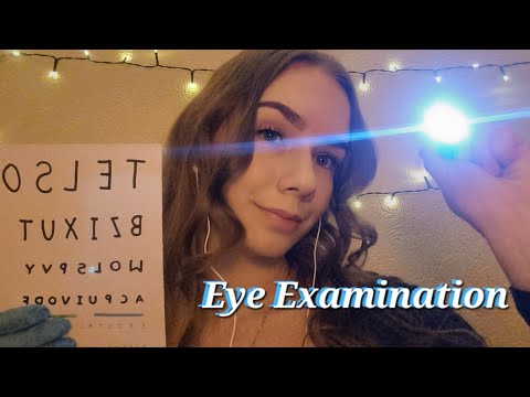 ASMR - Newbie Eye Exam 👀 Checking your eyes