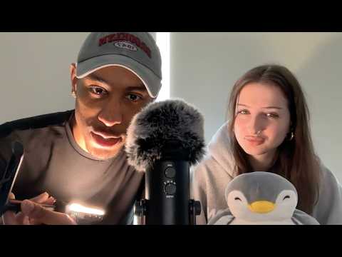 my boyfriend tries asmr (guess the trigger)