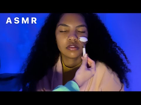 ASMR- FAZENDO SKINCARE NA MINHA AMIGA