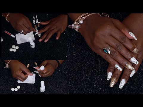 MARBLE PRESS ON ASMR NAILS