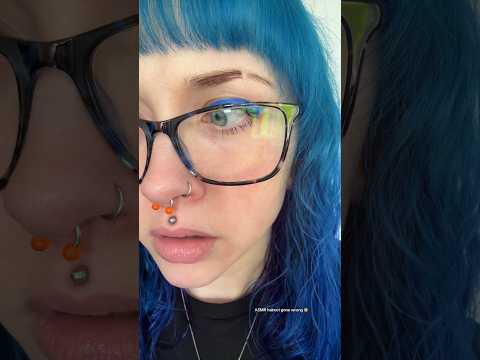 ASMR haircut gone wrong 😨 #shorts #asmr