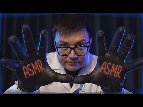 [ASMR] latex Gloves Medical role play  - Relaxing Face Exam and Massage -