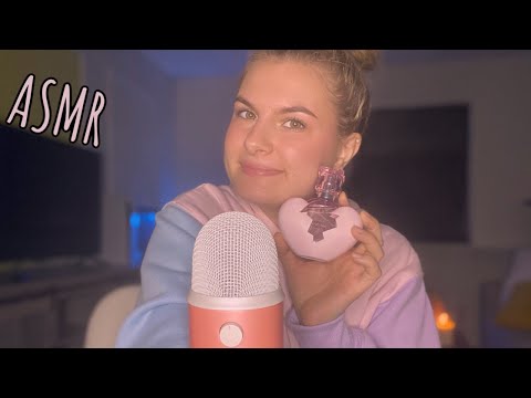 ASMR | Candle Tapping, Perfume, Tracing, Up Close Hand Movements, Lid Sounds, Clicky Whispers😴