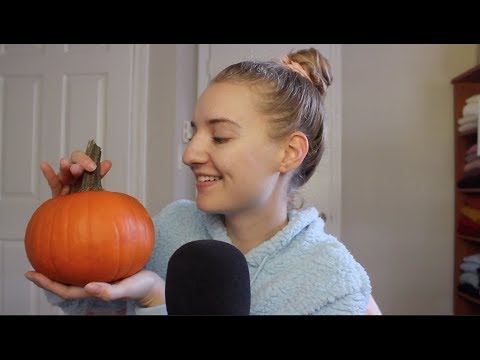 [ASMR] Tapping On Pumpkins -  Whispered