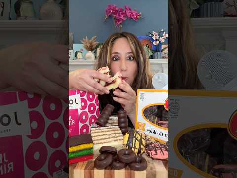 ASMR eating cakes cookies and candy #mukbang Passover Ed