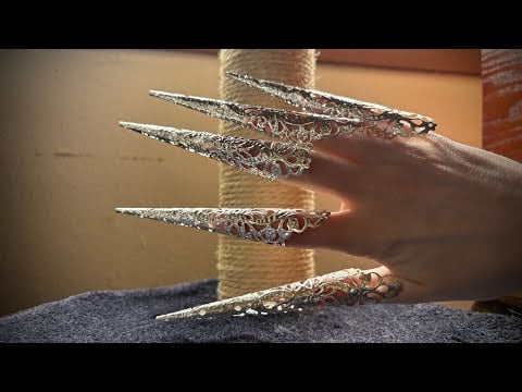 Nail Tapping and Scratching w/ CLAWS! ASMR | No Talking | Lofi Monday's