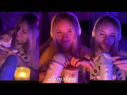 ASMR candle crackling/tapping and more!