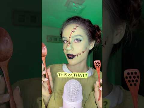 ASMR THIS OR THAT #asmr #asmrsounds #asmrvideo #zombie #halloween #emojichallenge #makeup