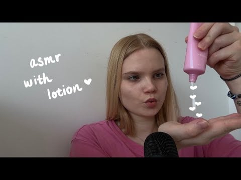 ASMR lotion sounds & tapping 🧴