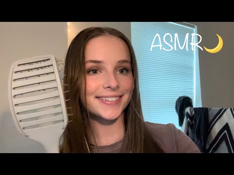 asmr😴 hair sounds (hair brushing, scratching, braiding)💇‍♀️🎀