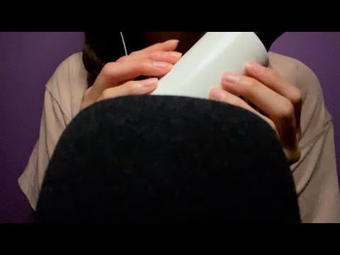 ASMR VERY QUIET and Gentle Sticky Tapping + Whispering