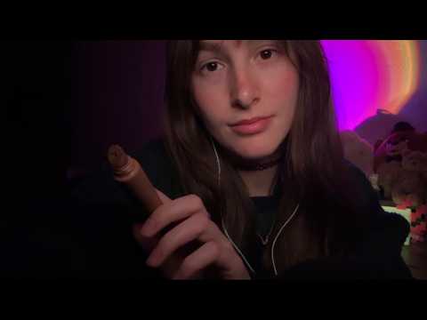 ASMR Fixing Your Makeup (uplcose mouth sounds)