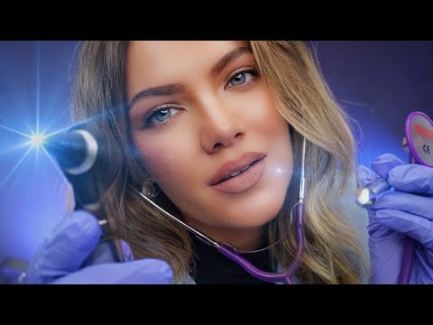 ASMR Night Doctor Medical Exam, Ear & ENT Exam, Otoscope Inspection, Ears, Nose, Throat, Binaural