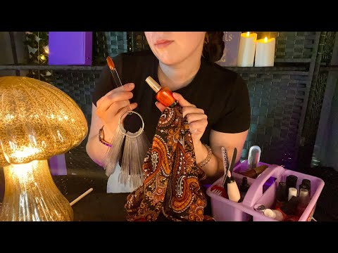 ASMR Doing Your Nails for the Harvest Ball (brushing, rummaging, filing) | Series Part 3