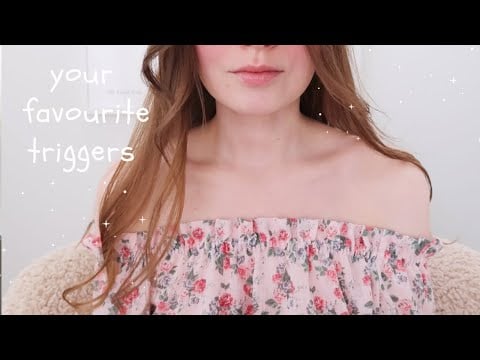 ASMR Your Favourite Triggers *Real Sounds* NO TALKING - makeup products, stationery, skin care