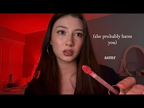 ASMR - Rude Jersey Makeup “Artist” does your makeup - whispering, tapping