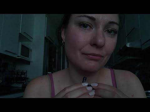 ASMR- Whisper ramble with enhanced clickyness and mouth sounds