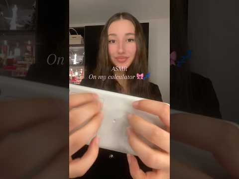 Asmr for sleep on my calculator #asmr #relax #triggersforsleep #tingles #tapping #sleep #relaxing