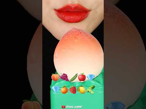 GRPAE JELLY ASMR KOREAN FRUITS ICE CREAM ASMR KOHAKUTO MUKBANG ASMR 🍇