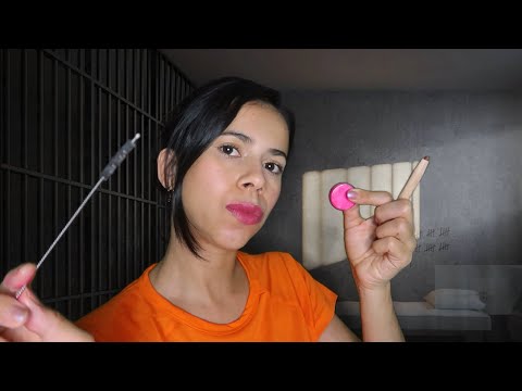 ASMR | TE MAQUIANDO ATRÁS DAS GRADES | Roleplay