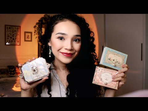 ASMR + 1hr Abrindo e Testando Maquiagens de Princesa 👑🥹💄(Maquia e Fala)