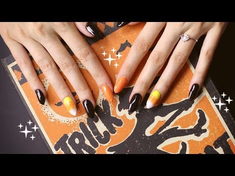 Halloween Candy Gel Nail Tutorial (ASMR Soft Spoken)