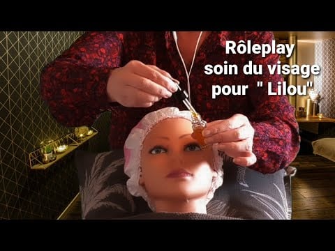 #asmr #français #roleplay  #Soin  du visage pour " Lilou "