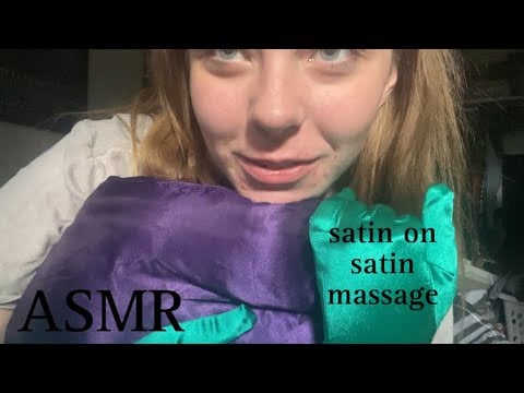 ASMR satin on satin massage
