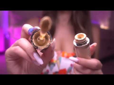 ASMR Doing your makeup in 1 minute 💞 (Layered Sounds)