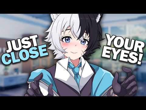 "Rest Here..." | Senpai Lap Pillow & Ear Cleaning ASMR 💤 [Rain Ambience] [Sleep Aid]
