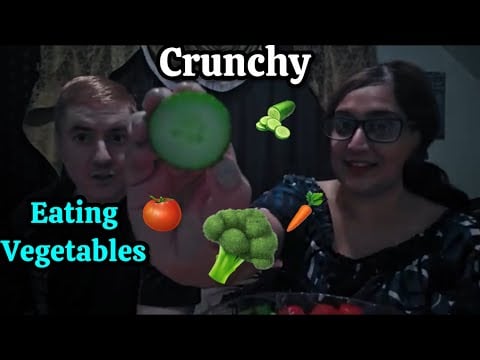 Asmr Eating Veggie Platter - Crunchy Eating Sounds - Opening Package (Whispering and Crunchy)