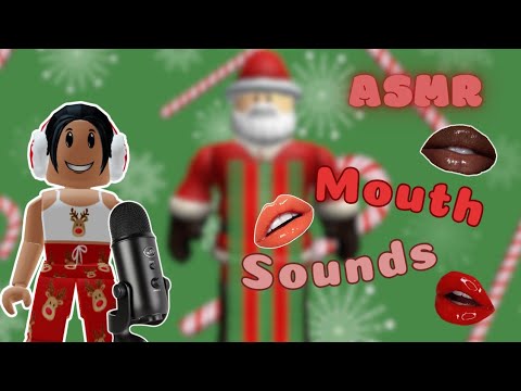 [Roblox ASMR] ✨Sticky✨ Mouth Sounds 👄🤤 | Christmas obby