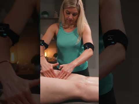 ASMR relaxing belly and leg massage for girl Elena #asmrmassage
