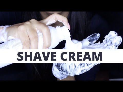 ASMR GLOVES & SHAVE CREAM SOUNDS | SONS DE LUVAS E CREME DE BARBEAR (NO TALKING)