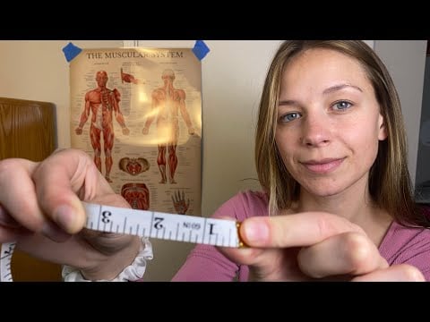 ASMR Full Body Measurement Exam 📏 Soft Spoken Personal Attention & Tape Measure Sounds