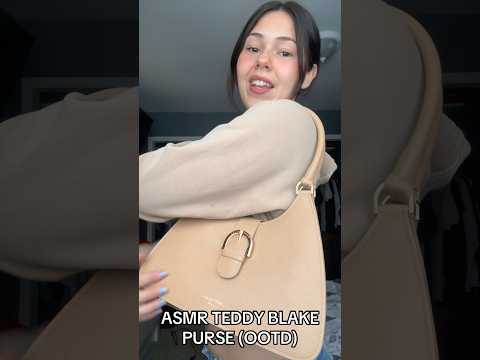 ASMR with my new Teddy Blake bag!😍 #asmr #fypシ #ootd #asmrvideo #lofi #relaxing #viral #tapping