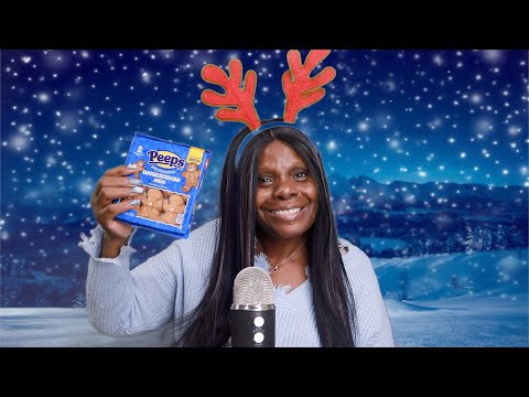 GINGERBREAD MEN MARSHMALLOW PEEPS ASMR EATING SOUNDS