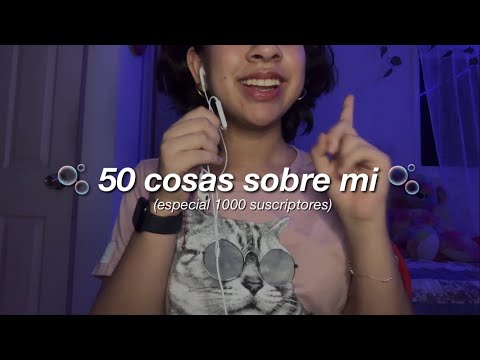 25 cosas sobre mi ( especial 1k subs ✨) // crysta asmr ♡