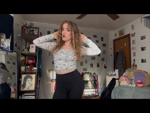 ASMR girl Fabric Scratching (Hot & Bothered chit chat while I do your makeup personal attention)