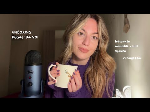 REGALI DA PARTE VOSTRA 🫶 #inaudible #softspoken (asmr ita) 
