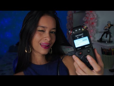 ASMR |Testando o Novo Microfone ( Tascam DR05xp)