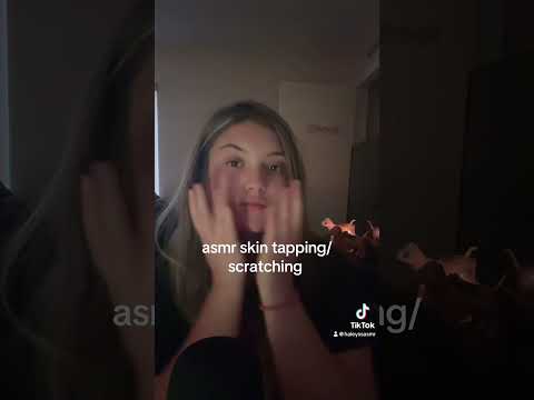 asmr skin tapping/scratching