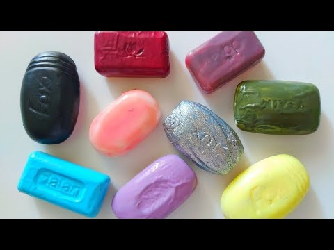 Dry Soap carving ASMR\ relaxing sounds\ No talking. Satisfying ASMR video\ Cutting soap