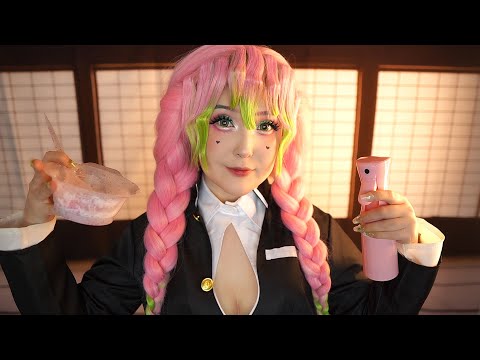 АСМР Покрашу тебе волосы 🎀 ASMR Mitsuri 🌸 Demon Slayer Roleplay (SUB)