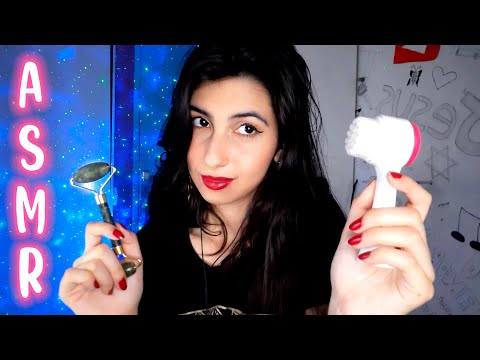 ASMR sua MELHOR AMIGA fazendo uma limpeza de pele COMPLETA em você 💖