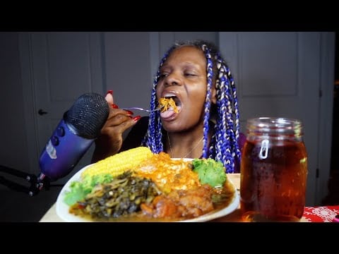 EWM Homemade Holiday Dinner Brownie ASMR Eating Sounds