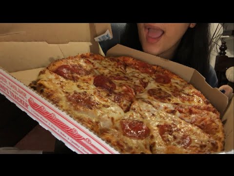 DOMINOS MUKBANG // NO TALKING // EATING SOUNDS // PIZZA AND CHICKEN