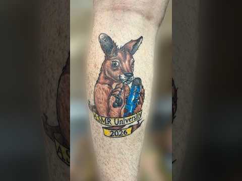 I got an ASMR tattoo! 🦘