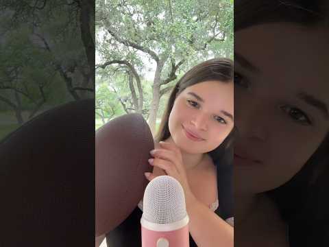 ASMR But I’m Outside! #asmrtapping  #asmrtriggers #asmrmouthsounds